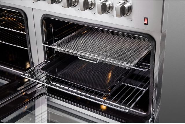 FORNO® Alta Qualita 60" Stainless Steel Pro Style Dual Fuel Range-9