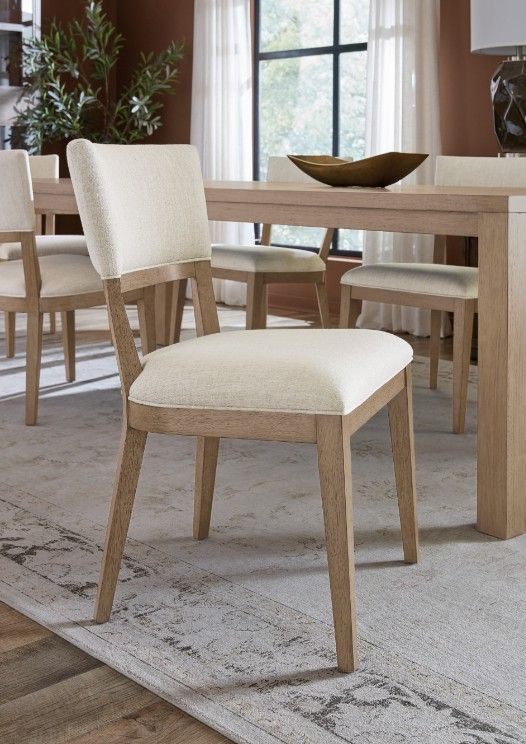 Hooker® Furniture Sonnet Savile Oatmeal/Wren Upholstered Dining Side Chair-4