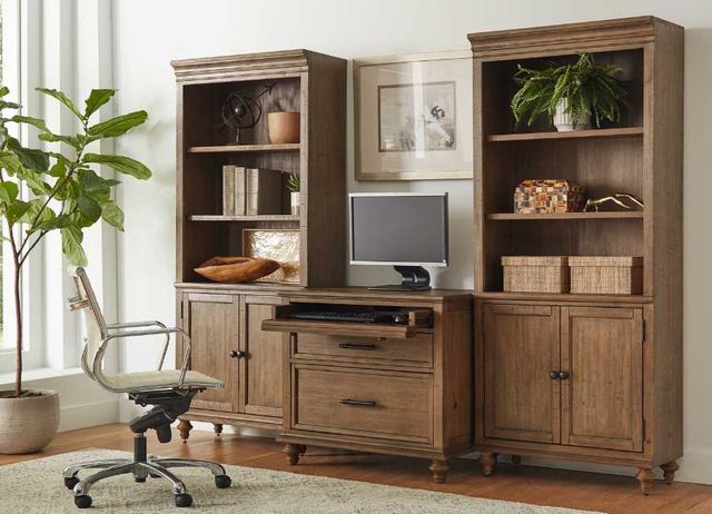 aspenhome® Hensley Honey Door Bookcase-1