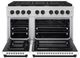 ZLINE Autograph Edition 48" Stainless Steel Pro Style Gas Range with White Matte Door-1