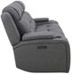 Liberty Furniture Chapman Aline Blue Gray Leather Power Reclining Sofa-5
