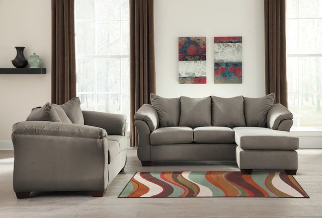 Signature Design by Ashley® Darcy 2-Piece Cobblestone Living Room Seating Set-3