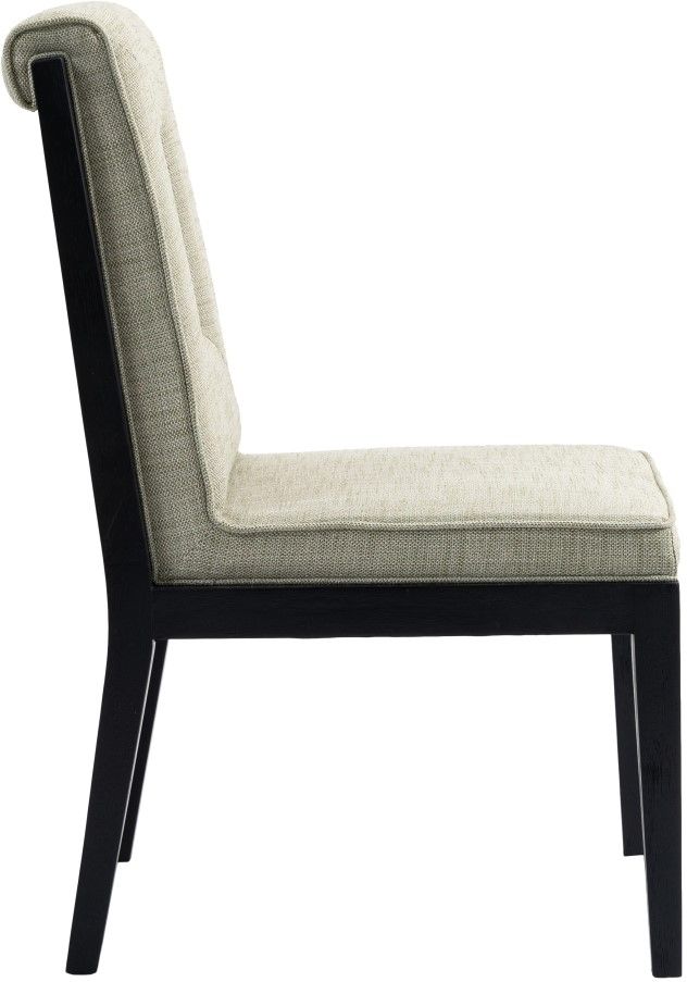 Meridian Furniture Gwendolyn Green/Black Upholstered Dining Side Chair-2