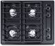 Summit® 24" Black Gas Cooktop-0