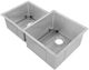 ZLine Jackson Satin Stainless Steel 10" Undermount Double Bowl Kitchen Sink with Bottom Grid-0