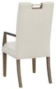 Fairfield® Customizable Entree Dining Nickel Metal Pull Tall Button Back Arm Chair-3