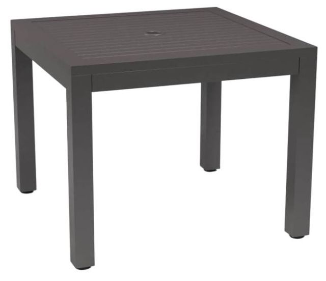 Sunset West Vegas Graphite Metal Square Outdoor Dining Table-0