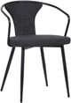 Armen Living Francis Black Dining Arm Chair-0