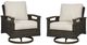 Signature Design by Ashley® Paradise Trail 4-Piece Gray Outdoor Conversation Set-3
