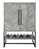 Howard Miller® Jamaica Inn Weathered Gray Wine and Bar Cabinet-2