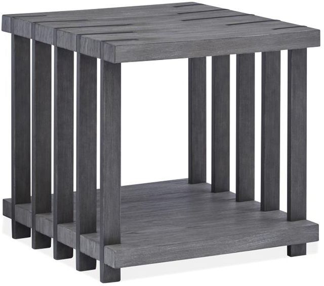 Magnussen Home® Eldridge Weathered Gravel End Table-0