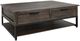 International Furniture Direct Dark Mita Black Cocktail Table-0