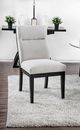 Furniture of America® Jasmin 2-Piece Beige/Black Dining Side Chair Set-3