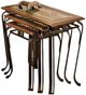 Forge Design Sevane 3-Piece Rustic Brown Nesting Tables-0