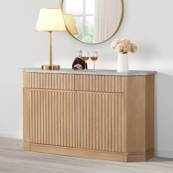ACME Furniture Qwin Oak Server-1