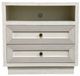 Million Dollar Rustic White Side Table with 2 Drawers-0