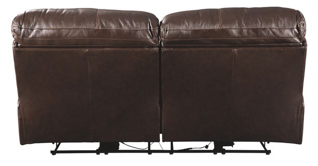 Signature Design by Ashley® Hallstrung Chocolate Reclining Power Sofa-2