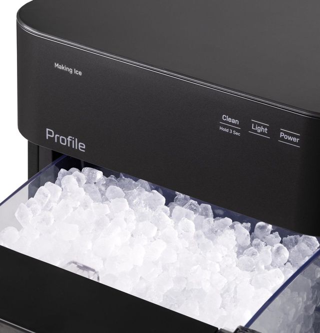 GE Profile™ Opal™ 11" 38 lb. Carbon Black Ice Maker -2
