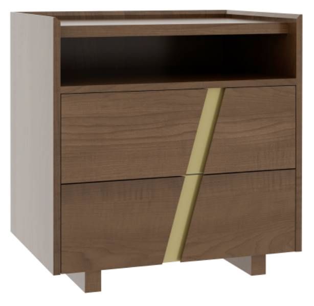 Country View Woodworking Verrado 28" Wood Legs Nightstand with Opening-0