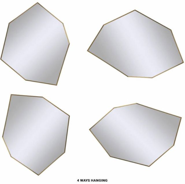 Renwil® Devika Plated Satin Brass Mirror-3