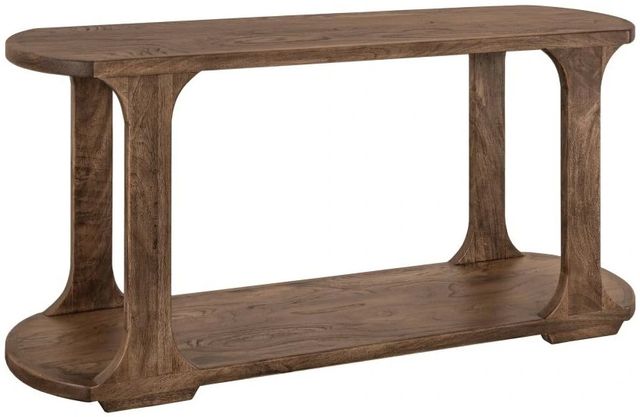 International Furniture Direct Balam Stained Brown Sofa Table-0