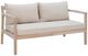 Linon Svana Beige/Natural Fabric/Wood Outdoor Loveseat-0