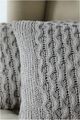 A & B Home Taupe 14"x20" Knit Throw Pillow-2
