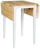 John Thomas Furniture® Dining Essentials Natural/White Small Dropleaf Leg Dining Table-2