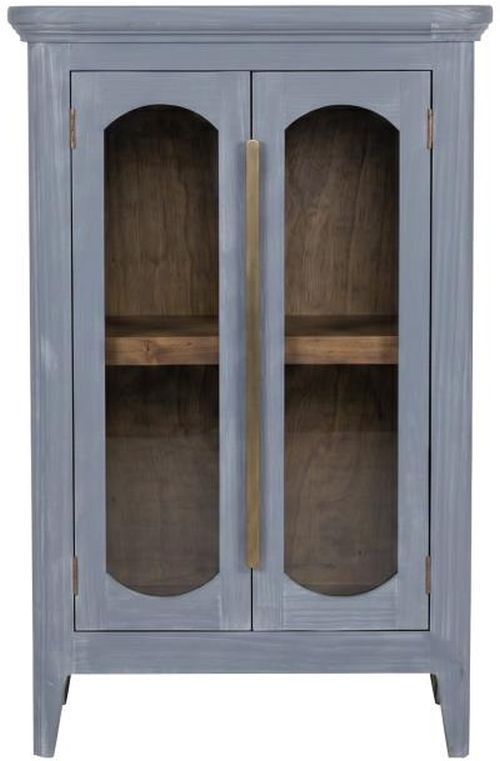 International Furniture Direct Brava Blue 2-Door Console-3
