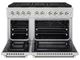ZLINE Autograph Edition Paramount 48" 6.7 Cu. Ft. Stainless Steel Gas Range with 8 Burner DuoPro™ Cooktop and Dual Ovens with Polished Nickel Helix Handles and Accents-4