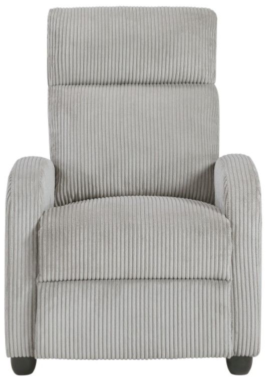 Homelegance® Parsons Light Gray Manual Push Back Recliner-2