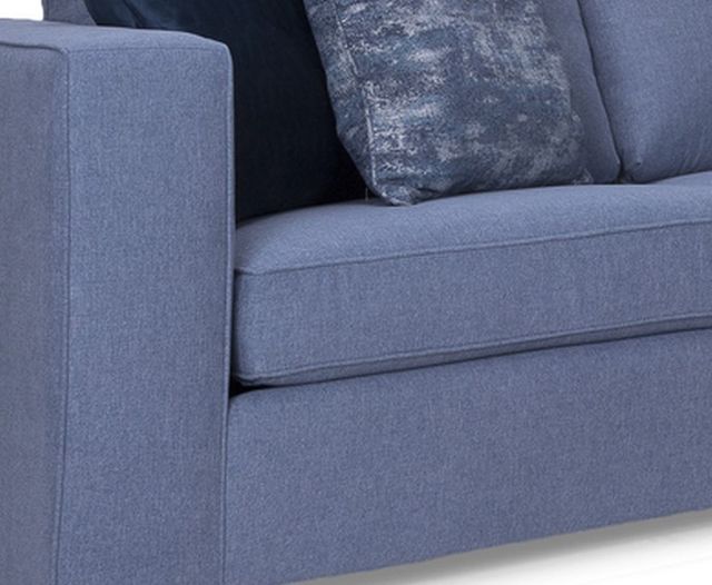 Decor-Rest® Furniture LTD 2900 3 Piece Blue Sectional-1