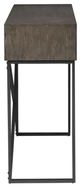 Fairfield® Rustique Dark Gray Console Table with Gunmetal Base-2