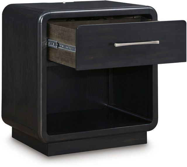 Signature Design by Ashley® Rowanbeck Black Nightstand-1