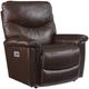 La-Z-Boy® James Walnut Leather Power Wall Recliner with Headrest and Lumbar-0