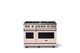 Viking® 5 Series 48" Blush Pro Style Gas (NG) Range with Polished Chrome Trim-0