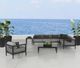 CabanaCoast® Customizable Tate Aluminum/Natural Fiber Outdoor Loveseat-4