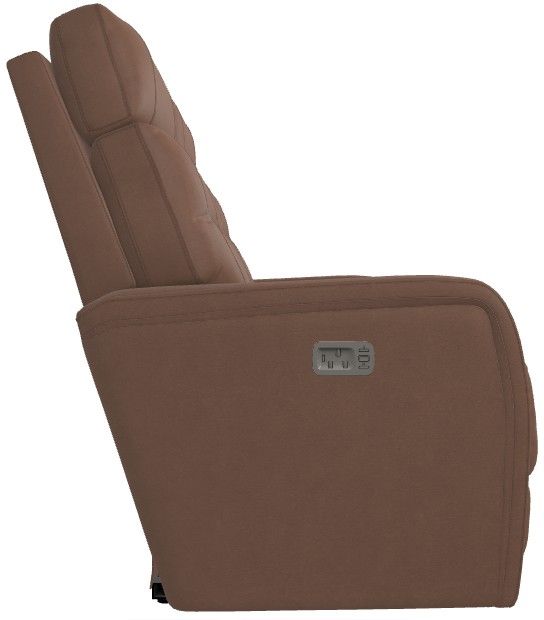La-Z-Boy® Baron Mocha Leather Power Wall Reclining Loveseat with Headrest-3
