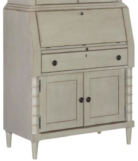 Legacy Classic Vintage Market Barnwood Oak/Northern Moss Secretary Cabinet Base-0
