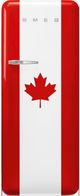 Réfrigérateur à congélateur supérieur de 24 po SMEG® de 9.9 pi³ - Drapeau Canada-0