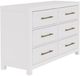 Riverside Furniture Rosalie Small White Caps Dresser-2