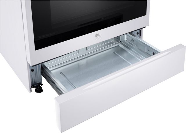 LG Studio 30" Essence White Slide In Induction Range-6