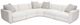 TOV Furniture Perry 5-Piece Cream Sectional-4