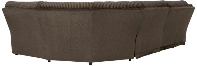 Signature Design by Ashley® Top Tier 5-Piece Chocolate Manual Reclining Curved Sectional-3