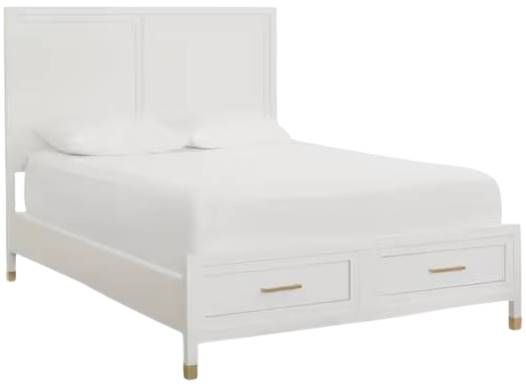 Bassett® Furniture Tidewater Hampton White King Panel Bed-0