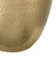 A & B Home Gold/White Round Aluminum Sheet Fabric Shade Table Lamp-4