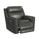 Elements International Mustang Anthrocite Power Recliner with Power Headrest and Lumbar-1