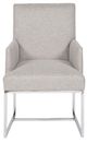 Vanguard® Furniture Michael Weiss Colton Light Gray/Stainless Steel Arm Chair-1