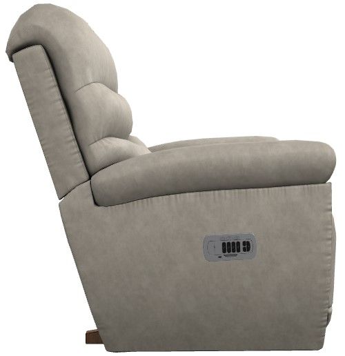 La-Z-Boy® Joshua Pebble Power Rocking Recliner with Headrest and Lumbar-3