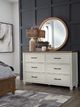 John Thomas Furniture® Vista Bedroom 2-Piece Hickory/Shell Dresser and Mirror-0